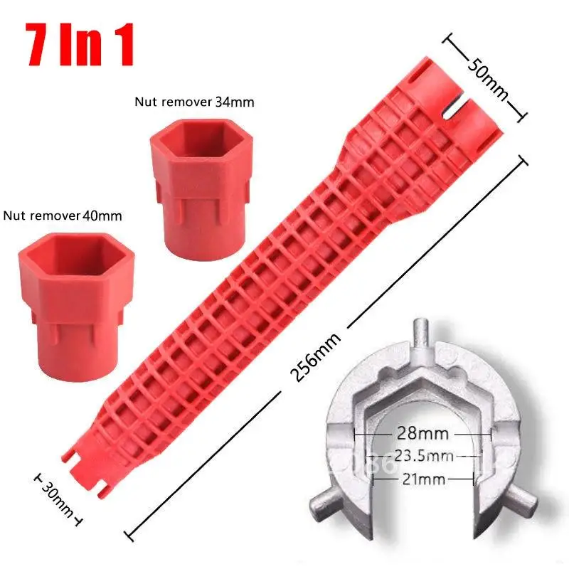 Update Durable Anti-slip Multifunctional Plumbing Installation Tools Sink Wrench Faucet Repair Bathroom Water Heater Screw Nut