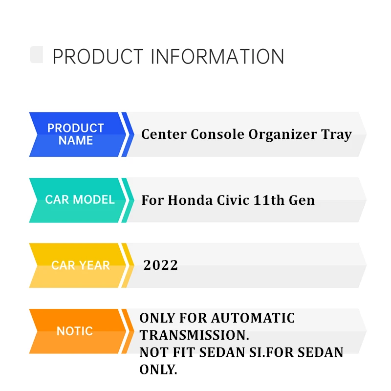 ホンダシビック11.4 2022および2023用アクセサリー,車のインテリアセンターコンソールストレージオーガナイザー,シビック11