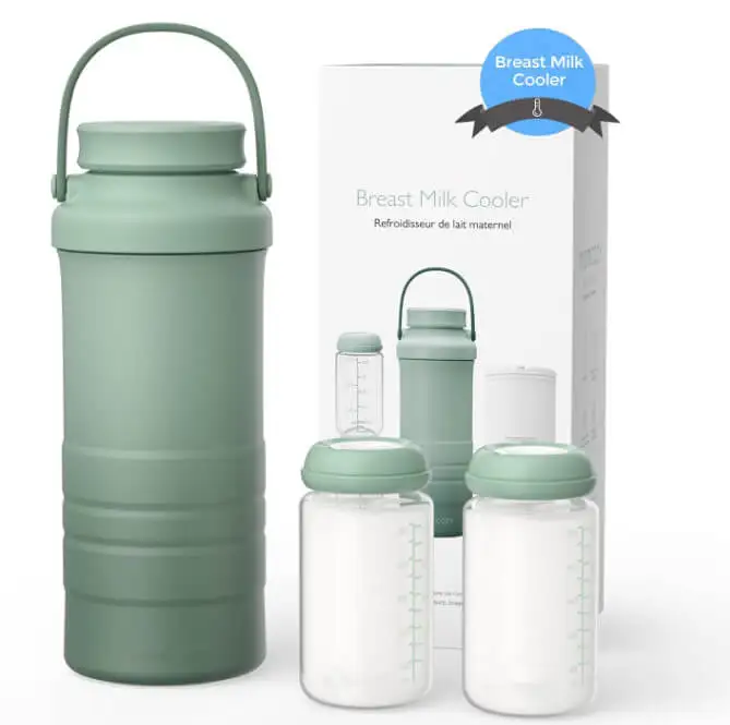 Large-capacity portable breast milk cooler 360 ° 24-hour full cooling, suitable for outdoor travel and food storage containers
