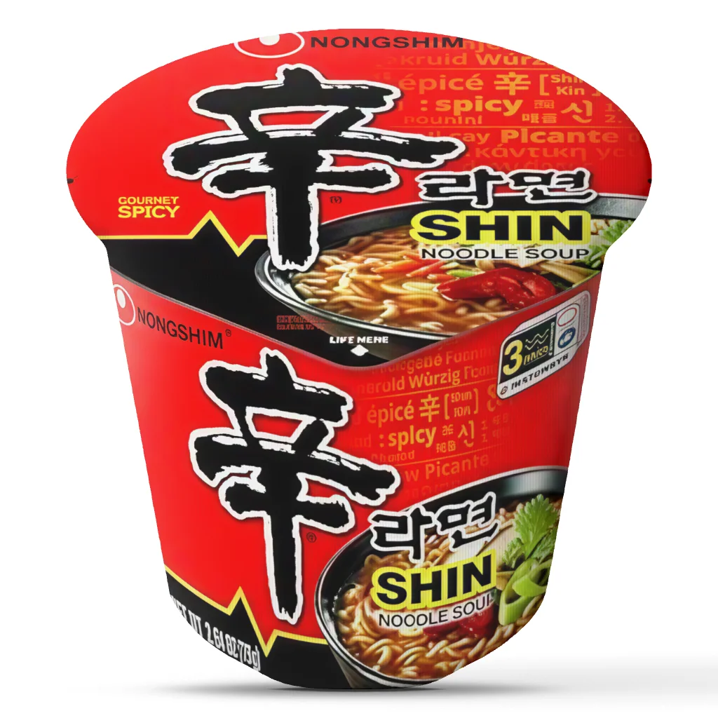 Irregular Stuffed Throw Pillow Korean Spicy Ramen Noodle Soup Cup Cushion Gift Sofa Home Decor Asian Cuisine Kitchen Decor Art