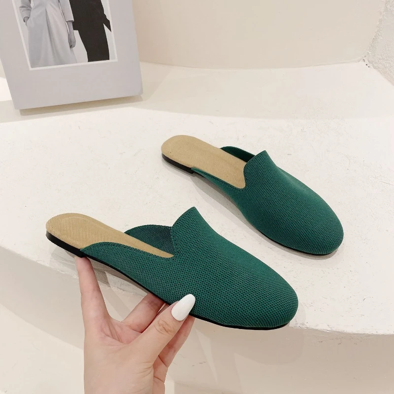 

Women's Slippers Large 43/42/41 Fashion Round Head Casual Knitted Non slip Shoes