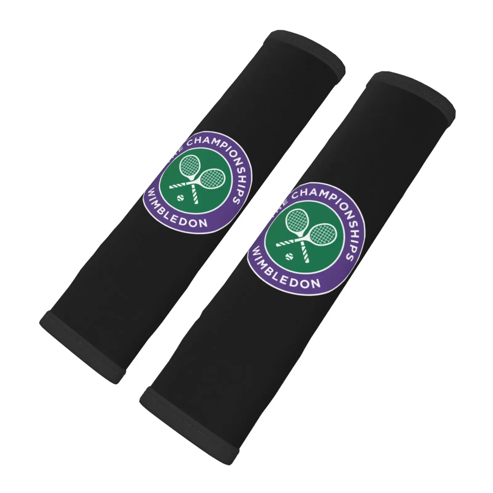 Wimbledon Tennis Championships Car Seat Belt Cushion 2-piece Set Shoulder Protection Comfortable Luggage Strap Seat Belt
