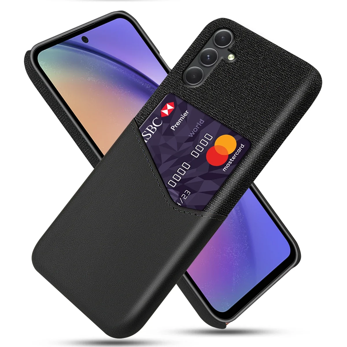 Business Case For Samsung A55 Funda Febric Card Holder Cover For Galaxy A55 5G SM-A556V SM-A556B/DS SM-A556E/DS SM-A5560 Case