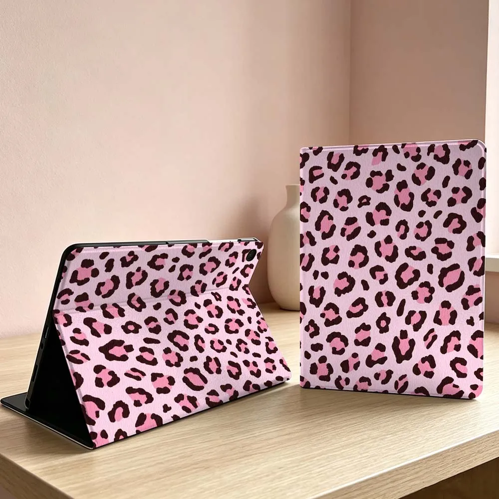 

Art Leopard Pink Pattern For Samsung Galaxy Tab S11 S10 S9 S8 S7 S6 A11 A9 A8 A7 Ultra Lite FE Plus Inch Tablet Case Soft