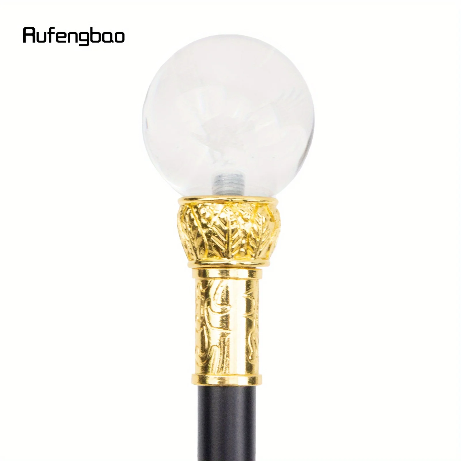 透明樹脂ボール付き杖 ファッション装飾杖 エレガントなコスプレ杖 クロシエ パフォーマンスステージ杖 94.5cm