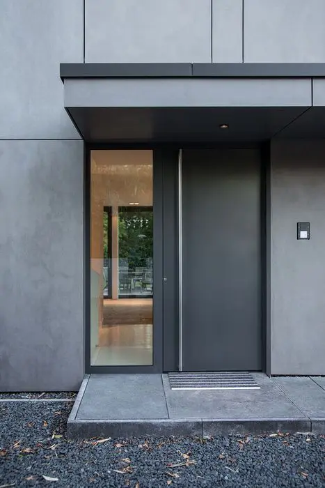 

Front Doors for House Hurricane Proof Wholesale Exterior Doors with Smart Lock Modern Security Main Gate Aluminum Entrance Door