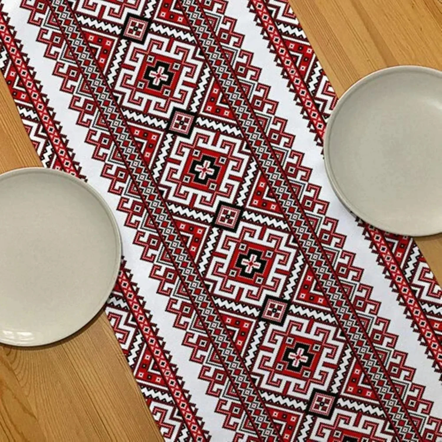 Ukrainian Table Runner, Embroidered Style Table Cloth, Farmhouse Table Decor, Christmas Table Linens, Modern Table Centerpiece