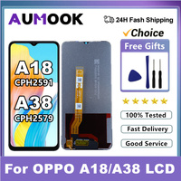 A18 A38 LCD For OPPO A38 CPH2579 LCD Display Touch Screen Digiziter Assembly Replacement For Oppo A18 CPH2591 Display with Frame