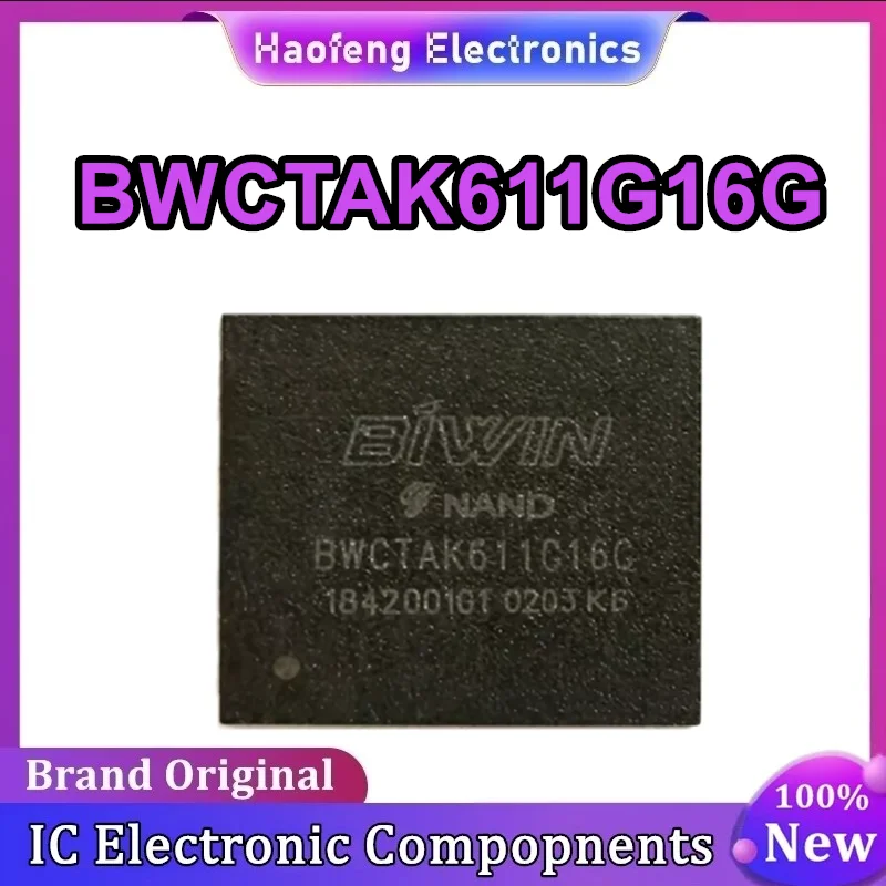 BWCTAK611G16G 16GB Version 5.0 eMMC Flash Granular Memory Chip 0-10 New Original in stock