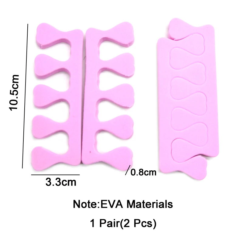 50 Cái/gói Móng Tay Nghệ Thuật Dụng Cụ Ngón Tay Ngón Chân Phân Cách Sơn Móng Tay Chân Chăm Sóc Xốp Mũi Tách Rời Làm Móng Tay Chân Salon/nhà