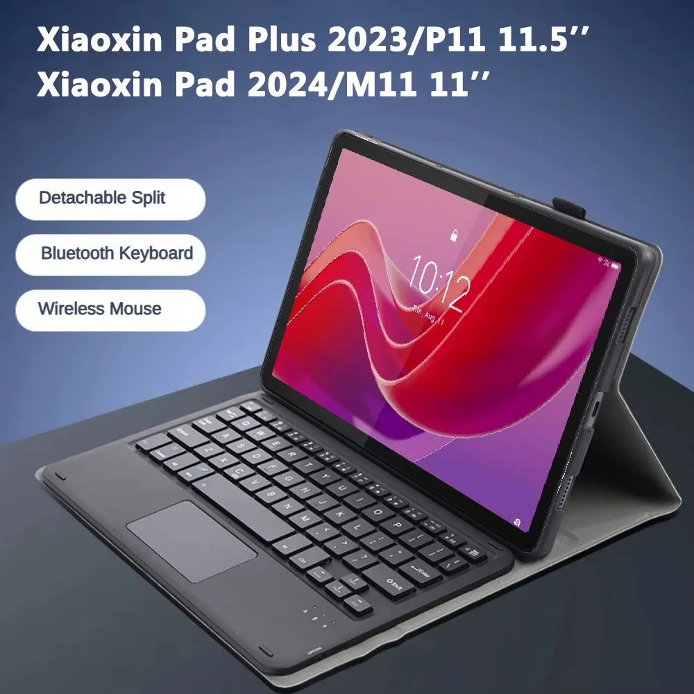Case Keyboard For Lenovo Xiaoxin Pad 2024 Tab M11 11inch TB331FC,Cover For Xiaoxin Pad Plus 2023 11.5 Inch Tab P11 2nd Gen 11.5