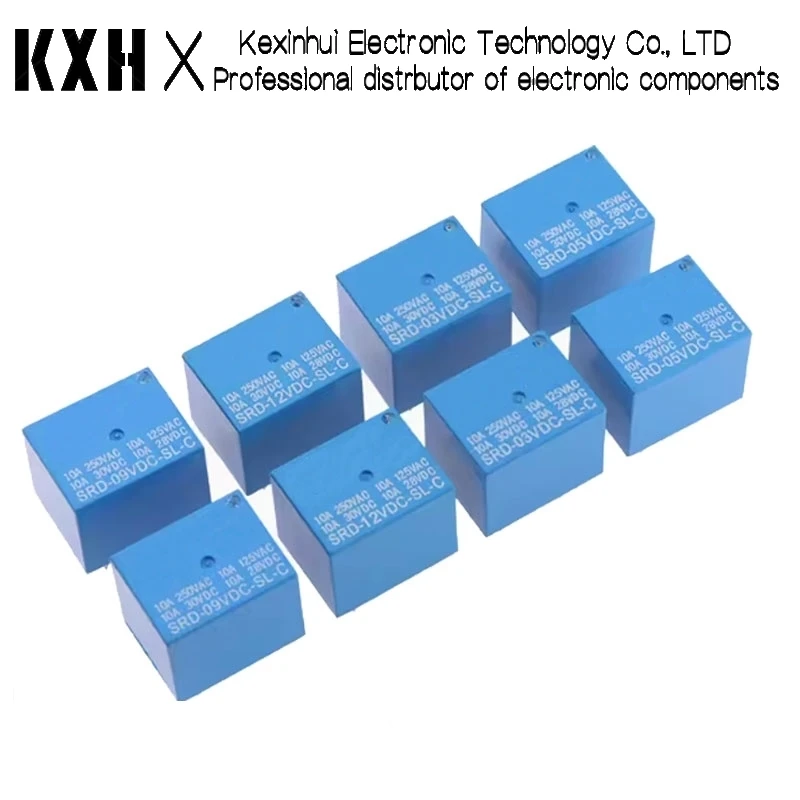 5PCS Relay SRD-5VDC-SL-C SRD-12VDC-SL SRD-3VDC SRD-9V relays 4/5PINS 12V DC High Quality