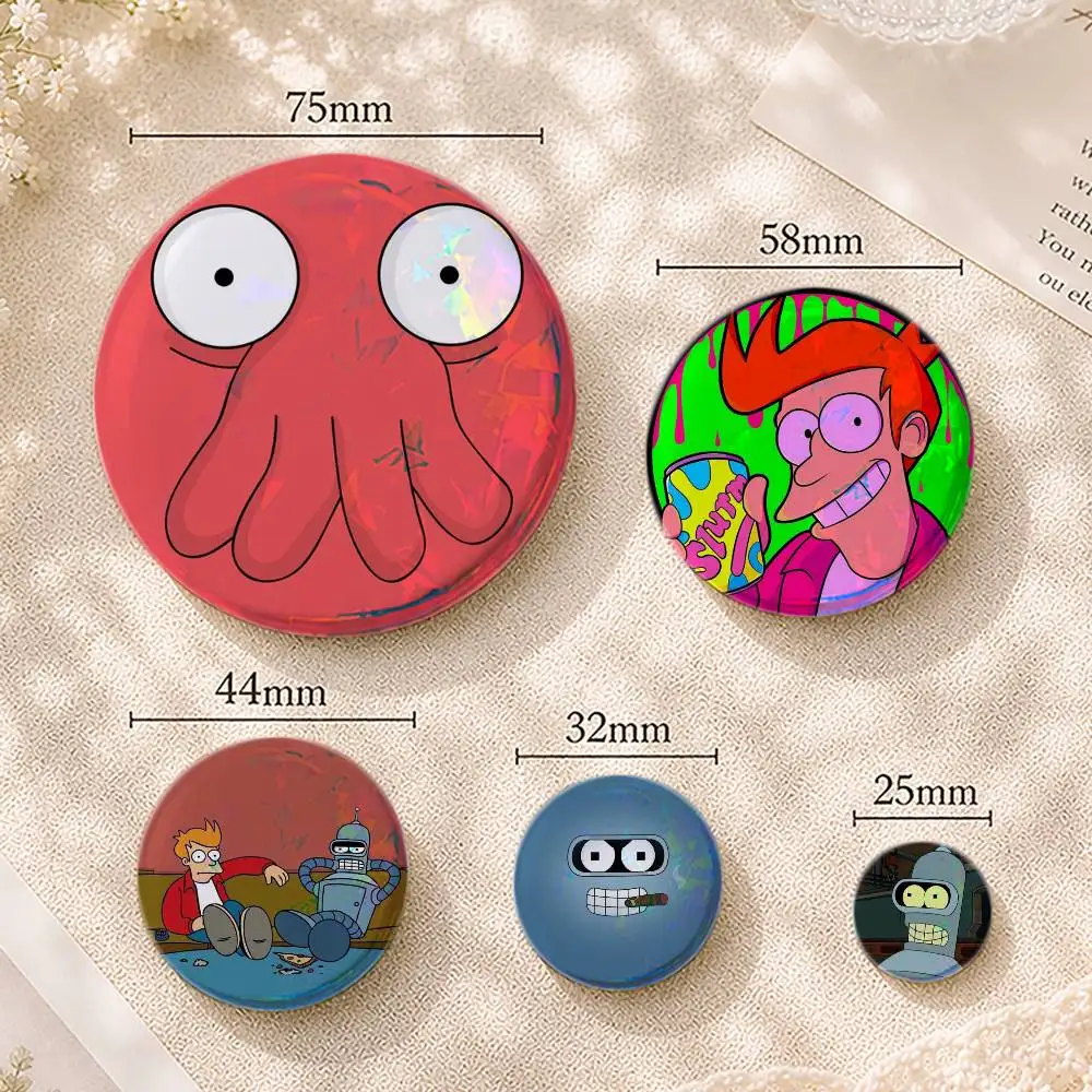 Cartoon F-Futurama Brooches Cartoon Badge Pins Backpack Hat Accessories Friend Gift