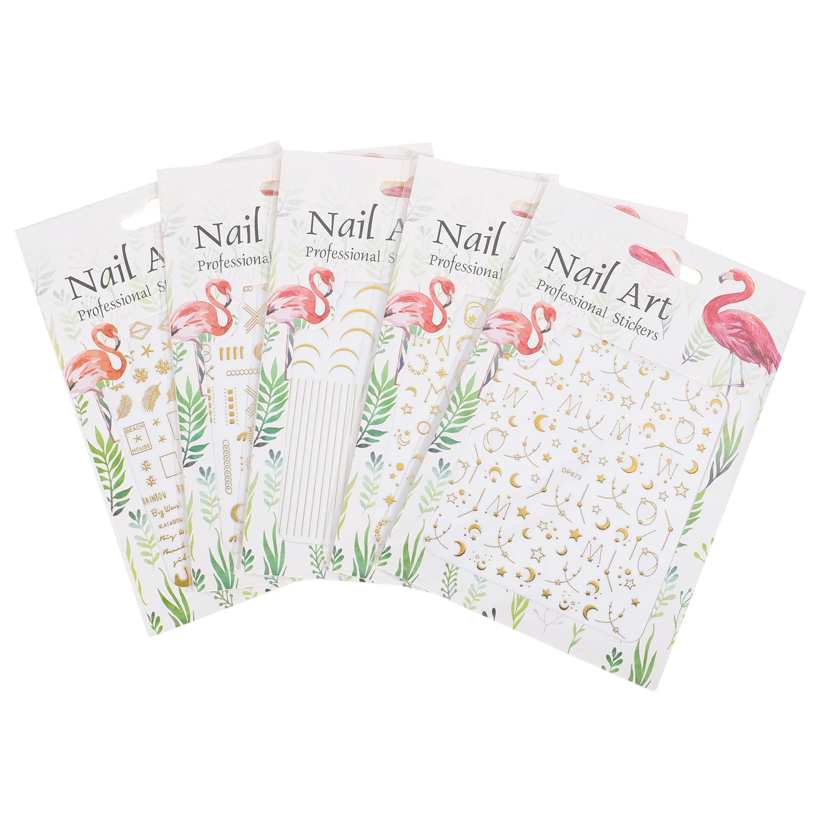 

DIY Nail Art Stickers Metal Decals Star and Catching Various Designs Easy Apply Star and Moon Nail Decals for Girls