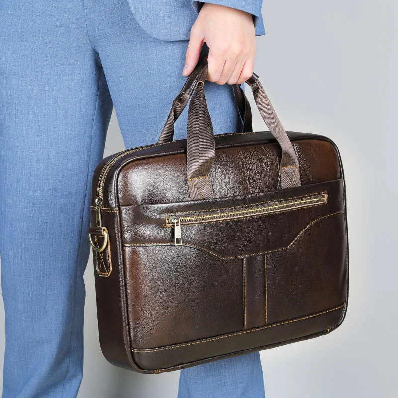 genuine-leather-fashion-men's-briefcase-large-capacity-business-travel-briefcase-high-end-computer-document-handbag