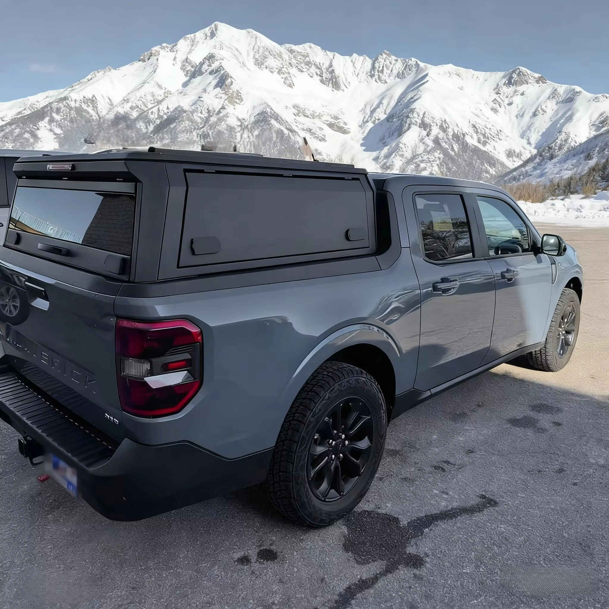 

Low Wind Noise Waterproof Locking Overland Truck Canopy Hardtop-Military-Grade Aluminum Alloy for Maverick