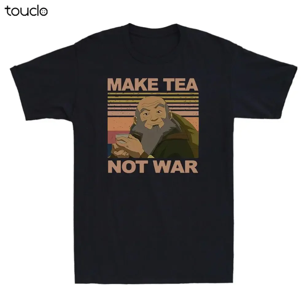 Uncle Iroh Make Tea Not War - Peaceful Samurai Tea Drinker Vintage Men'S T-Shirt tshirts