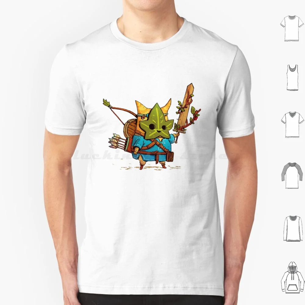 Korok T Shirt Big Size 100% Cotton Korok Breath Of The Wild Legend Of Link Loz Cute Switch Game Gaming Video Games The Legend