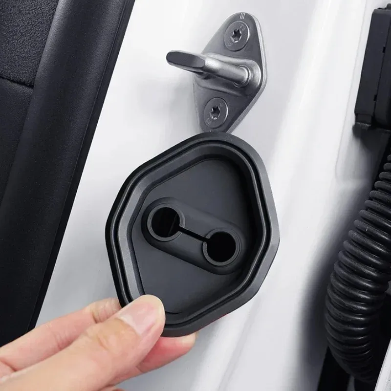 For Subaru BRZ 2012-2024 Silicone Black Car Door Lock Cover Trim Interior Accessories