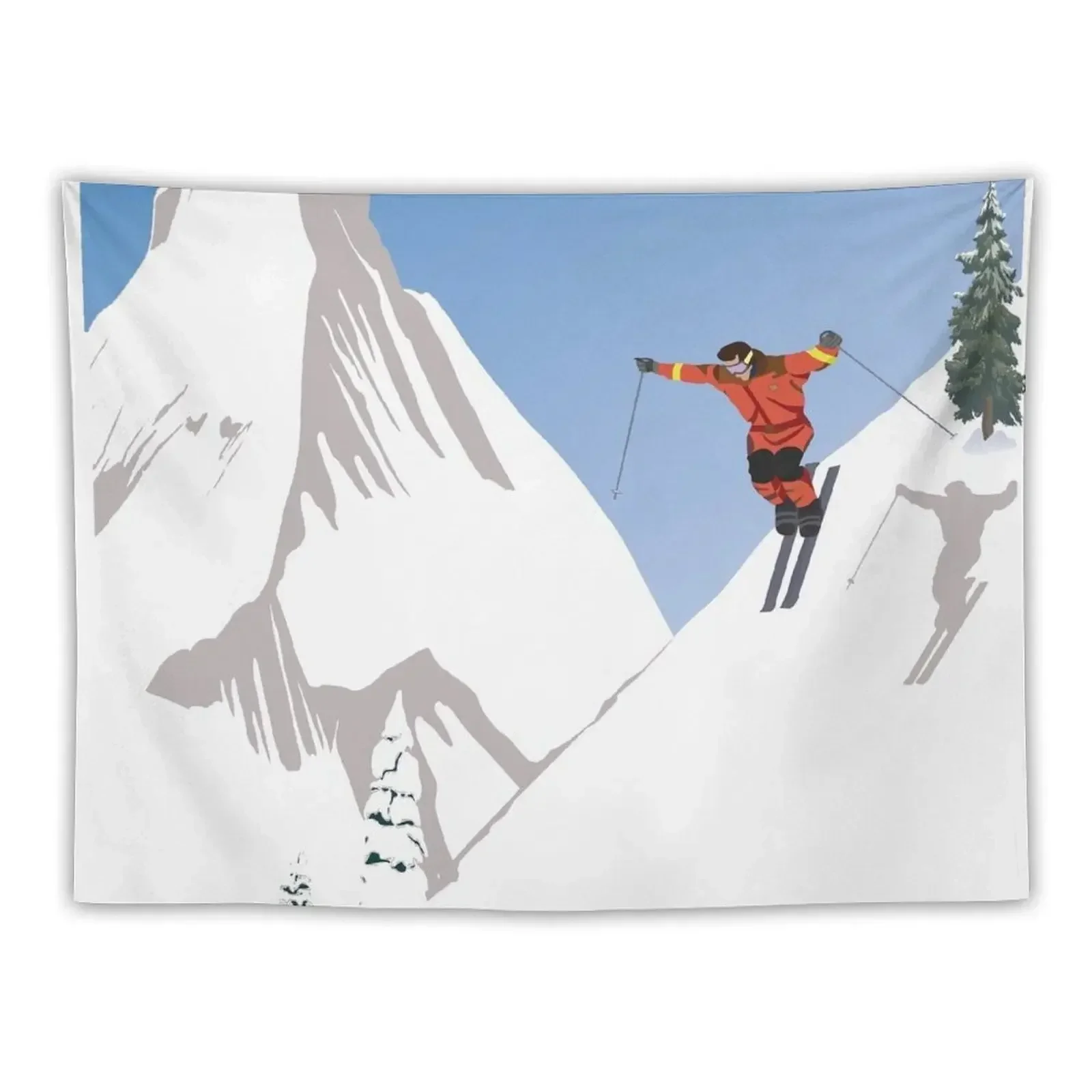 Zermatt, Valais, Switzerland,Ski Poster Tapestry House Decor Room Decore Aesthetic Tapestry