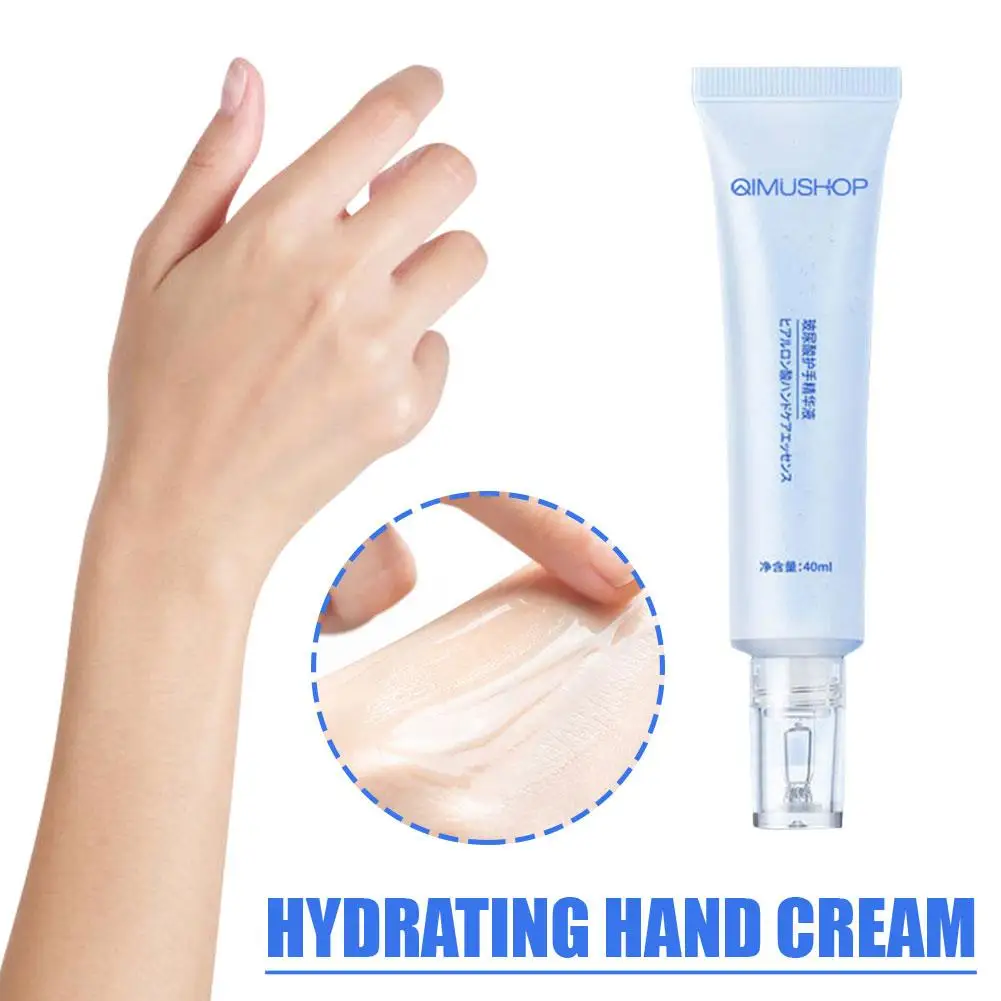 

Hydrating Hand Cream Transparent Hyaluronic Acid Hand Nail Health Moisturizing, Nourishing Promotes Hand Essence Skincare D5Q0