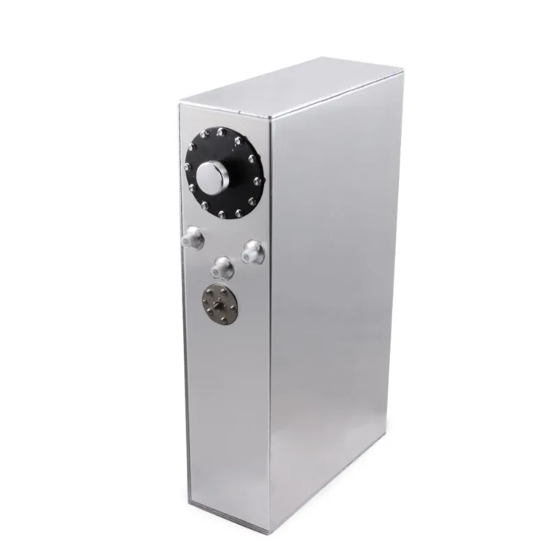 64L Rectangular Subfuel Tank Aluminum Alloy Internal Fuel Cell Foam Cover with Sensor 17 Gallons