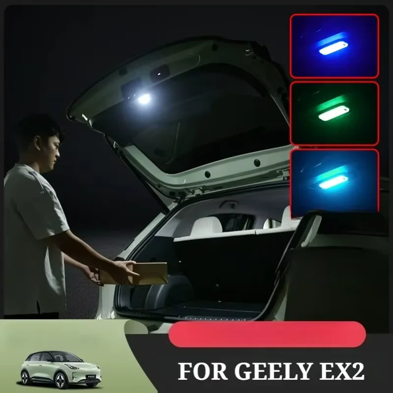 For GEELY EX2 2025 2026 xingyuan geome Rear Trunk Light Tailgate Modification Led Trunk Interior Light Car Interior