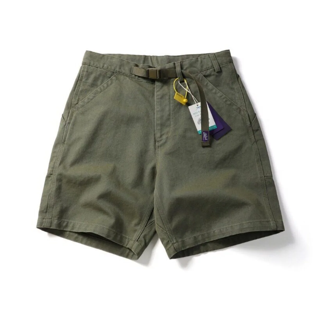 Summer Japanese Canvas Loose Cityboy Shorts Men's Casual Five Point Pants