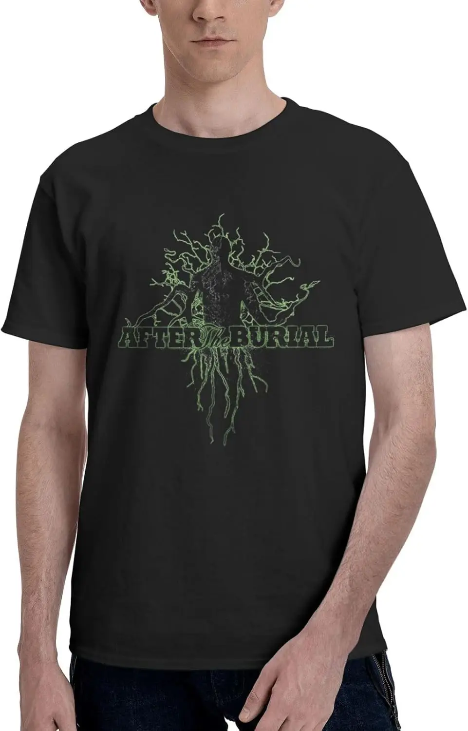 After The Burial T Shirt Man's Summer Sport Tee Cotton Round Neckline Short Sleeve Tshirt