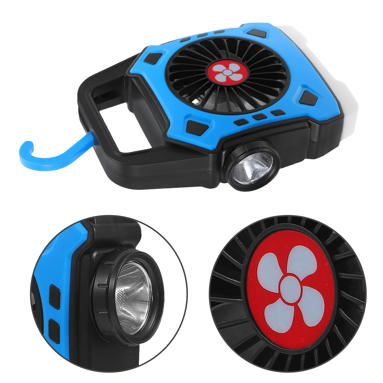 

Portable Multifunction Fan Lamp Rechargeable Camping Light Handheld Fan Outdoor Tent Lantern Emergency Worksite