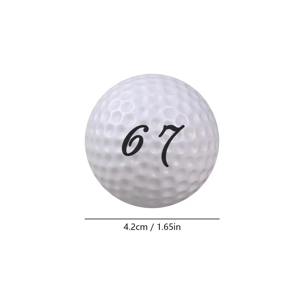 1 قطعة كرات الغولف الممارسة 67-مطبوعة هدايا الغولف لطيف مضحك كرة جولف هدية الرياضة في الهواء الطلق ممارسة كرة جولف لوازم الغولف