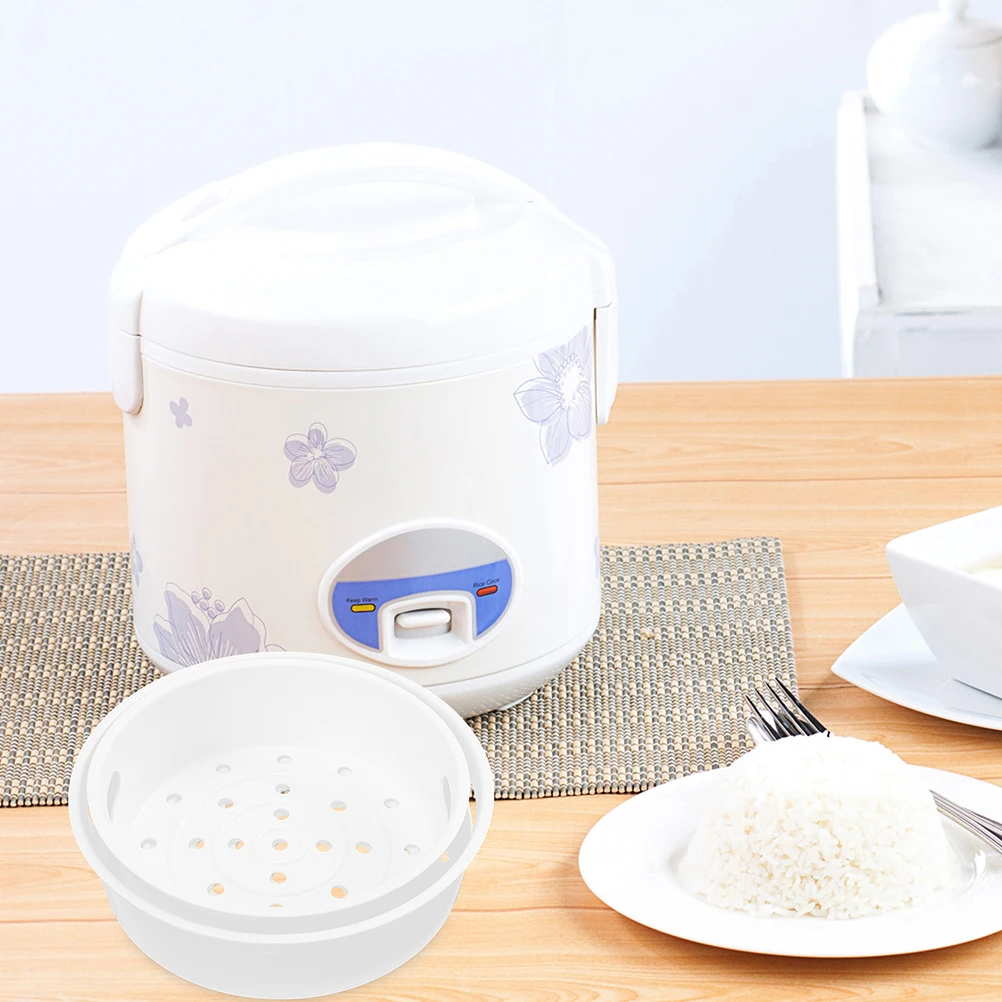 

1 High Quality Rice Cooker Steamer Basket 3L Heat Resistant Plastic Vegetable Meat Seafood Dumpling Food Steaming Rack Kitchen
