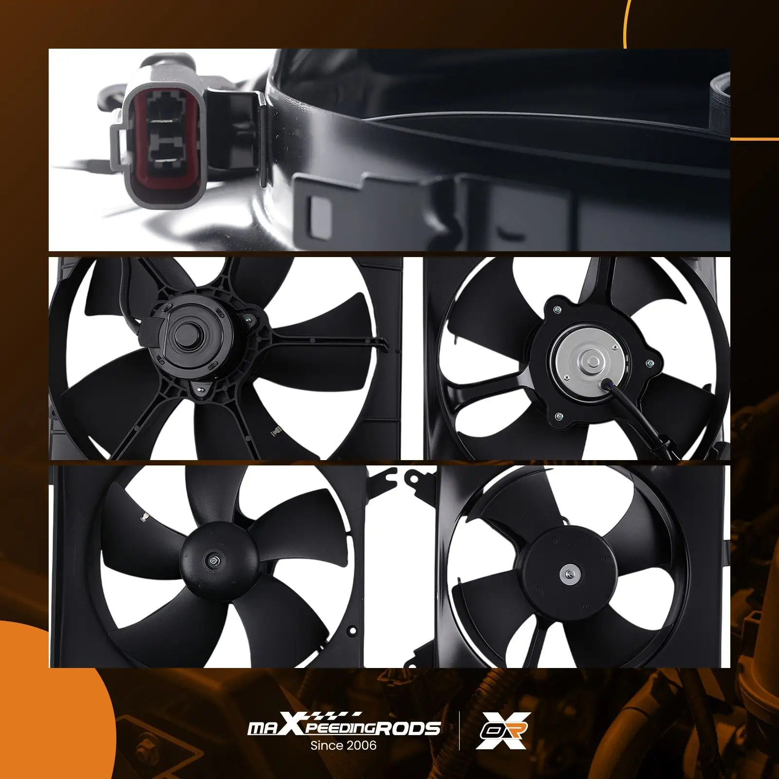 Dual Radiator Cooling Fan for Honda Accord 94-97 67458875ABC 620240