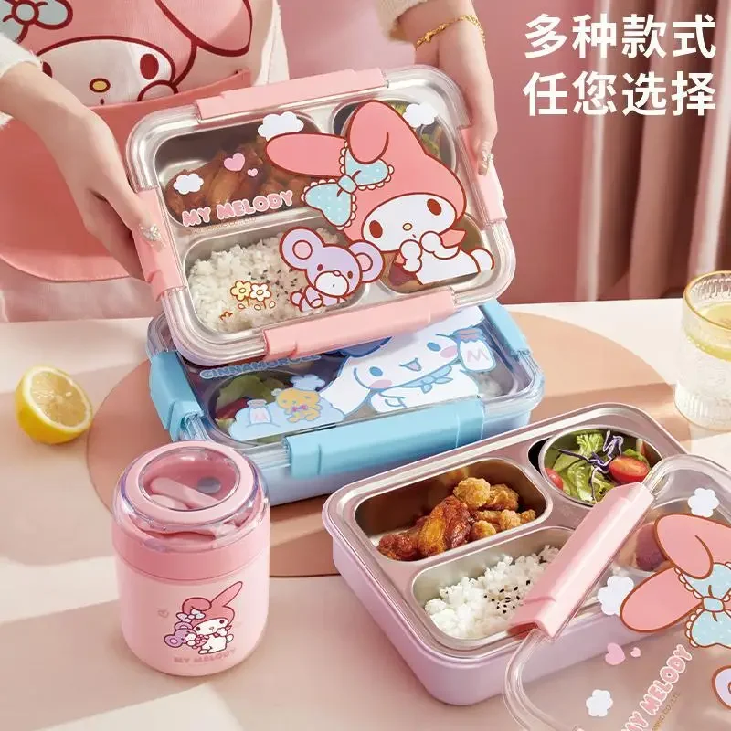 

MINISO Anime Kawaii Cinnamoroll Ins Stainless Steel Insulated Breakfast Cup Cute My Melody Students Milk Cup Bottle Gifts Toys