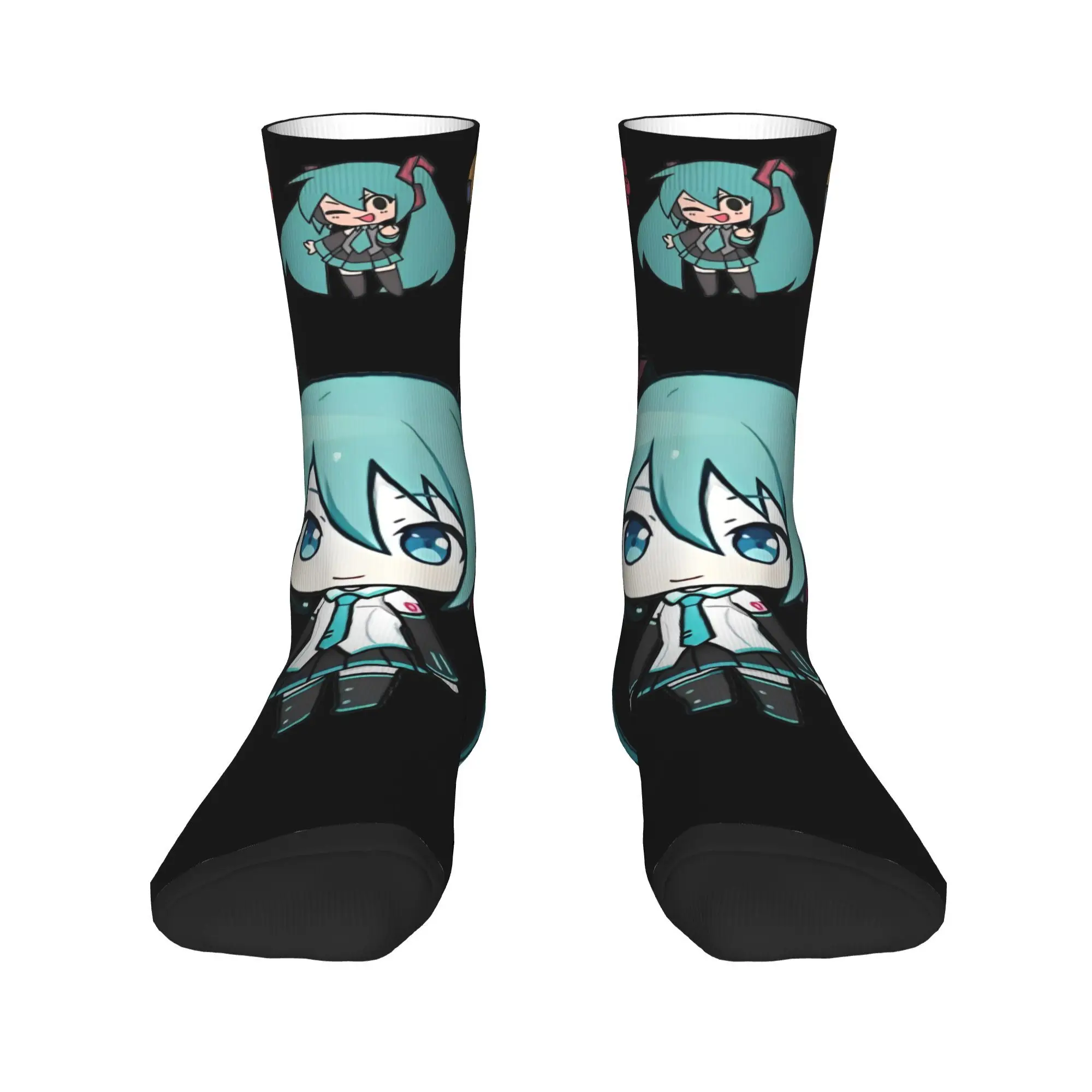 Mikued Printed Crew Socks Outfits for Casual Wear Cozy Hot Sale Virtual Idol Sock DM030