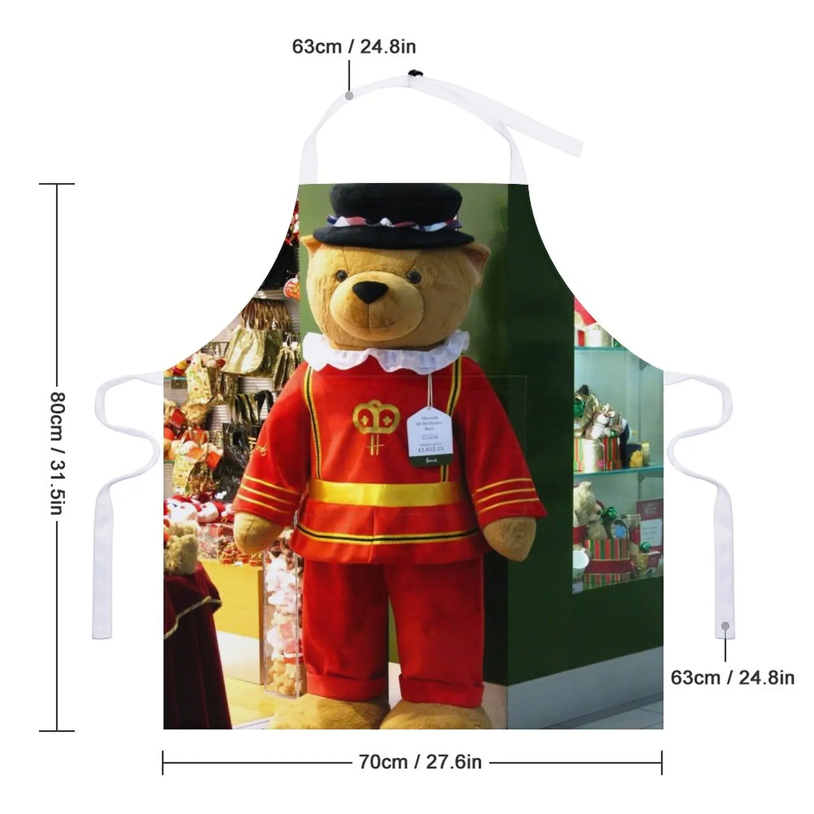 Harrods 6ft Beafeater Bear Apron Woman Work Apron