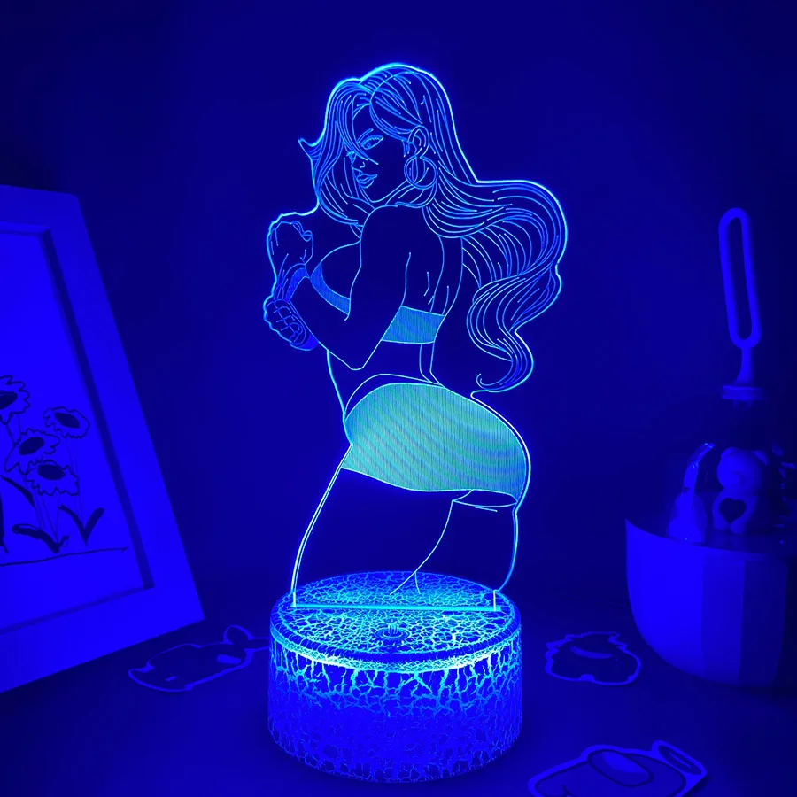 STREETS OF RAGE Game Character Blaze Fielding 3D Led Neon Lava Lamps Cool Gifts for Kids Bedroom Bedside Decoration Night Lights