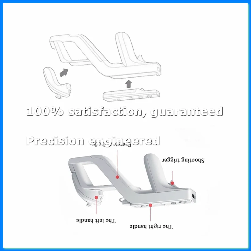 

2PCS Zapper Game Holder for Remote Right Left Controller Zapper Gaming Accessories-A22U