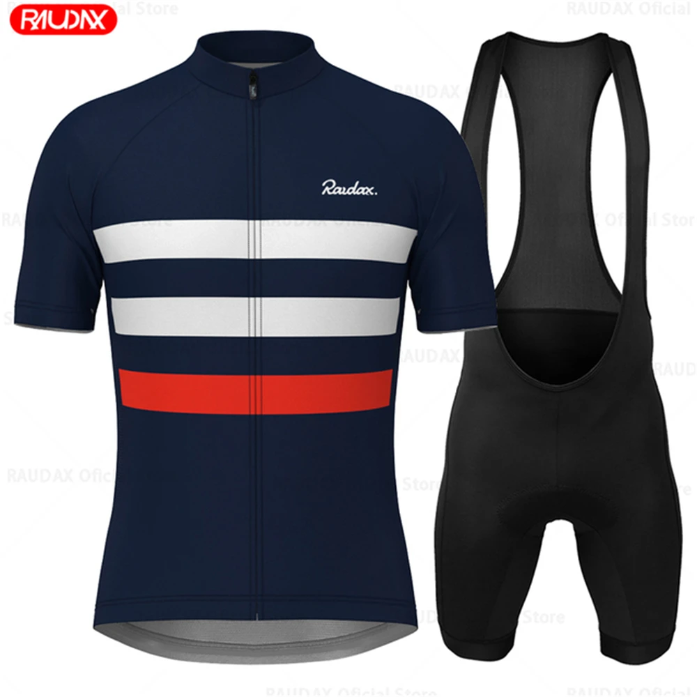 2023 Cycling Clothing Men Raudax Clothing Suit Breathable Mountain Bike Clothes Sportwears Summer Short Sleeve Cycling Jersey