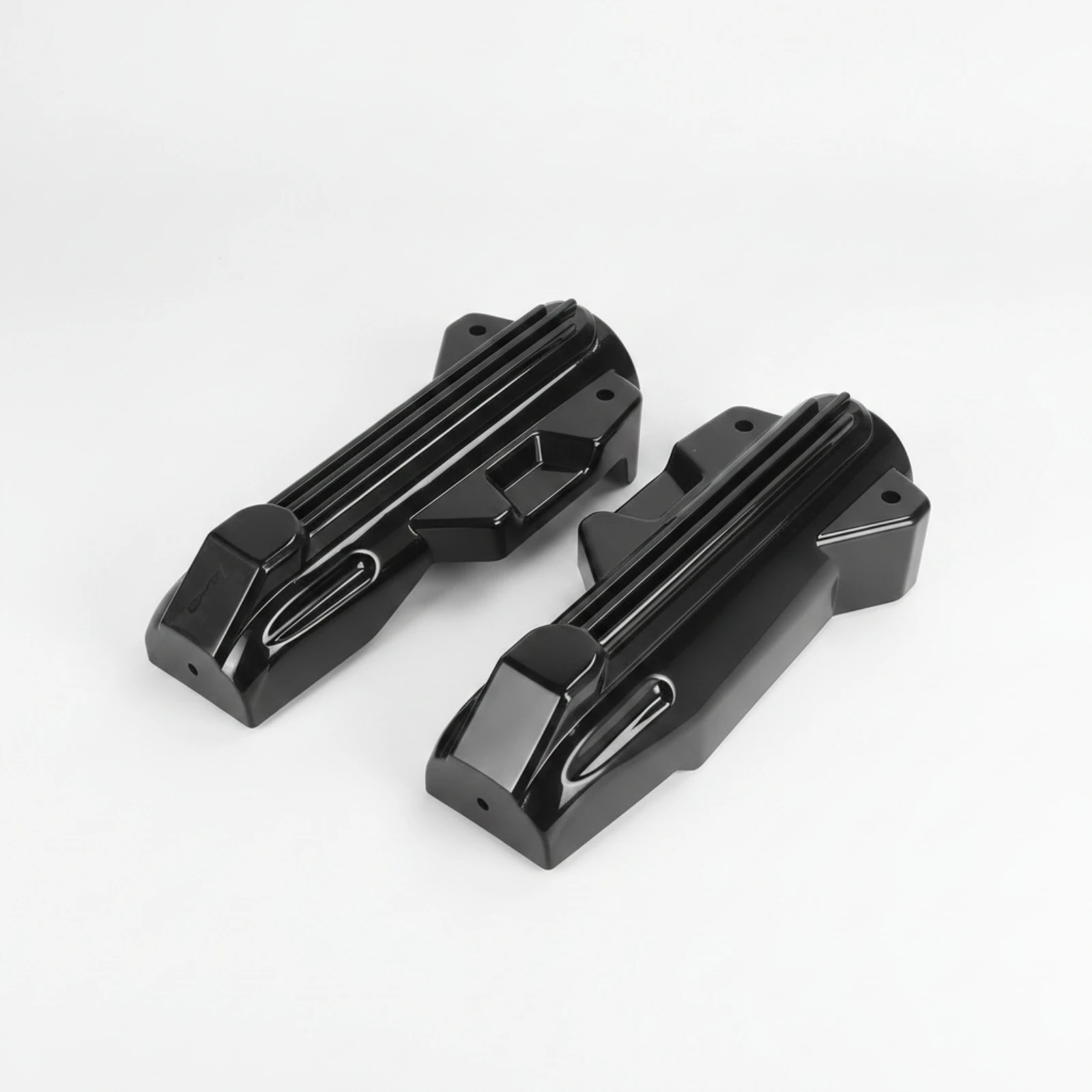Fork Covers with Ribbed Detailing Protective Front Fork Covers Long-Lasting Direct Replacement for Motorcyclists