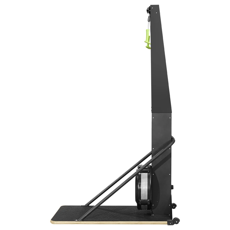 Direct Indoor Cardio Ski Rower Machine Fan Air Resistance Exercise LED Display 160kg Capacity Metal Construction