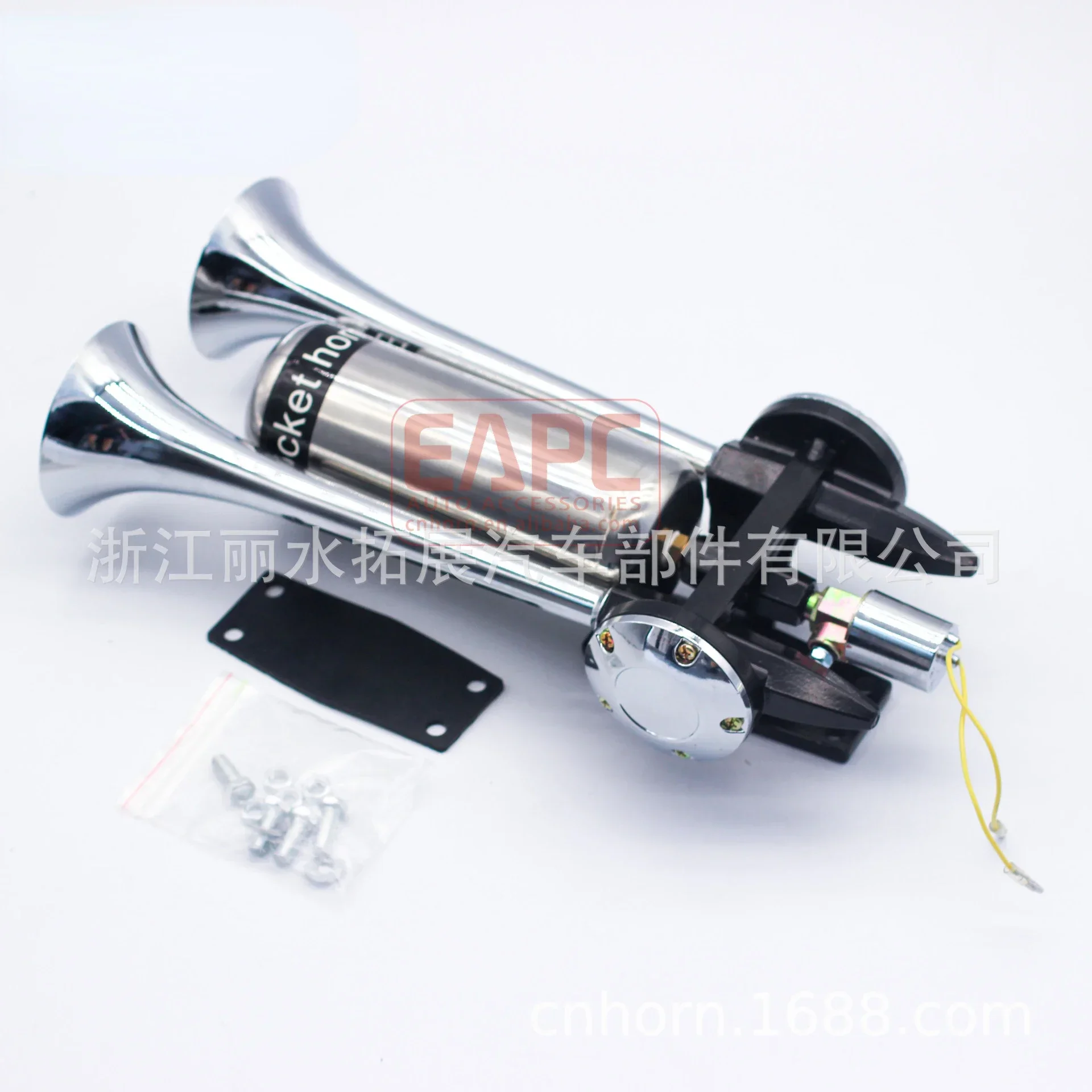 Double Tube Rocket Artillery Air Horn Air Tank Car Horn 24V Truck Air Horn Extended Sound Ear