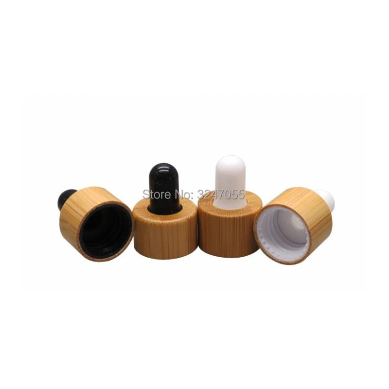 Bruin Kalebas Glas Etherische Olie Dropper Fles Bamboe Draagbare Schoonheid Amber Geur Flesjes Zwarte Cosmetische Parfum Flacon