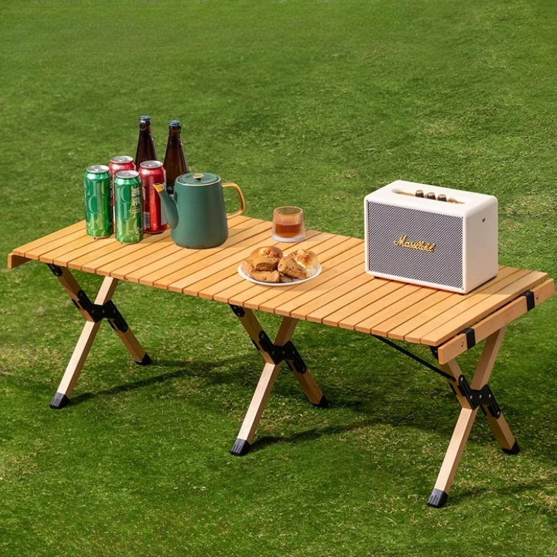 

Folding Portable Tables Outdoor Thickened Strong Load-bearing Capacity Durable Picnic Table Stable Convenient Camping Equipment