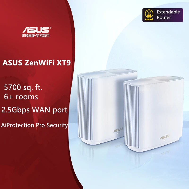 ASUS ZenWiFi XT9(AX7800) Distributed Mesh Router/Botong 4-core 1.7G/2.5G port/WiFi6 wireless tri band router Gigabi