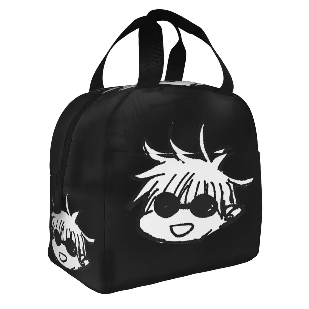 Gojo Satoru Manga Kawaii Insulated Lunch Bag Jujutsu Kaisen Japanese Anime Meal Container Cooler Bag Tote Lunch Box Bento Pouch