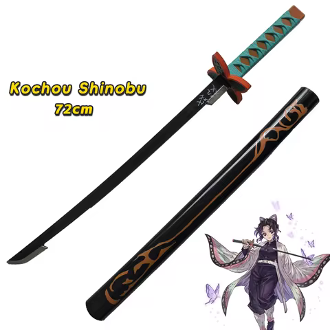 Demon Slayer Assembled Kochou Shinobu Sword Katana Cosplay Tomioka Giyuu Rengoku Kyoujurou Kyoujurou Tanjirou Swords 72cm