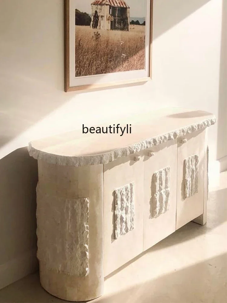 

zxqOriginal Design Solid Wood Sideboard Villa Living Room Quiet Style Storage Cabinet Light Luxury High-End Locker