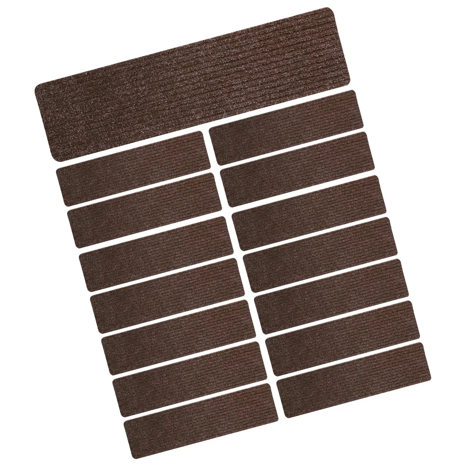 Non Slip Carpet Stair Treads for Indoor Wooden Stairs Grey Soft Runner Rug for Kids Pets Safety Anti Skid Mats