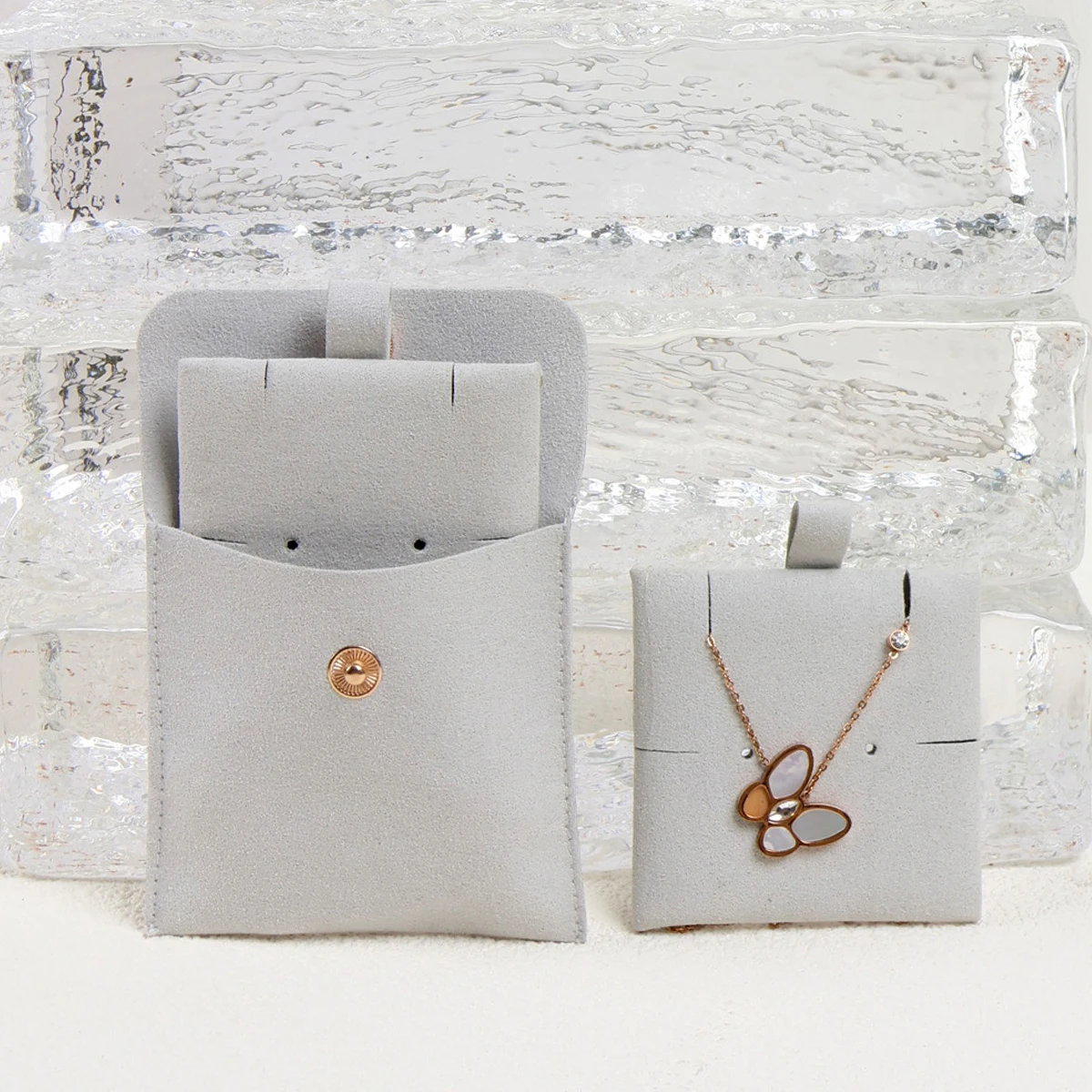 イヤリング、ネックレス、指輪収納ポーチセット、布製、ベルベット、キャンバス、ジュエリーバッグ、カスタマイズ可能、マイクロファイバー、起毛収納ポーチ